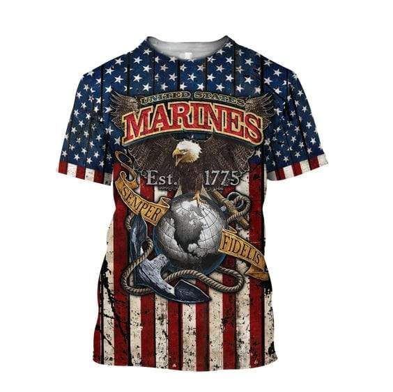 U.S Marine Est.1775 3D All Over Printed Shirt