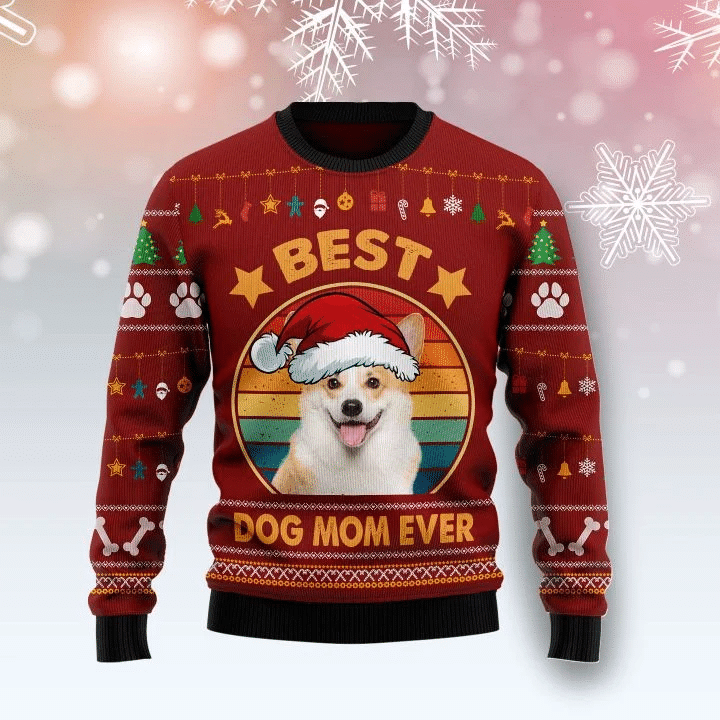 Corgi Best Dog Mom Ever Sweater
