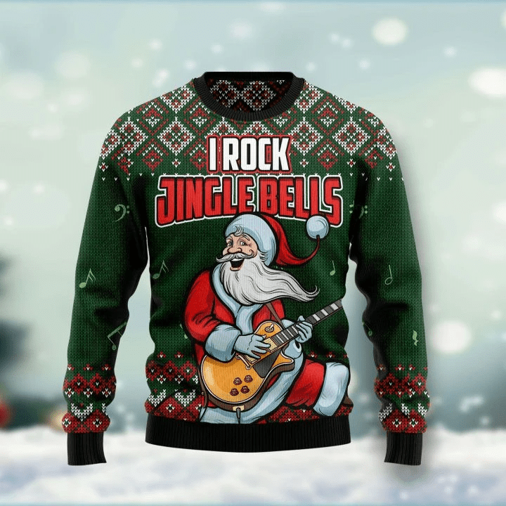 Ugly Christmas Sweater Jingle Bell Rock
