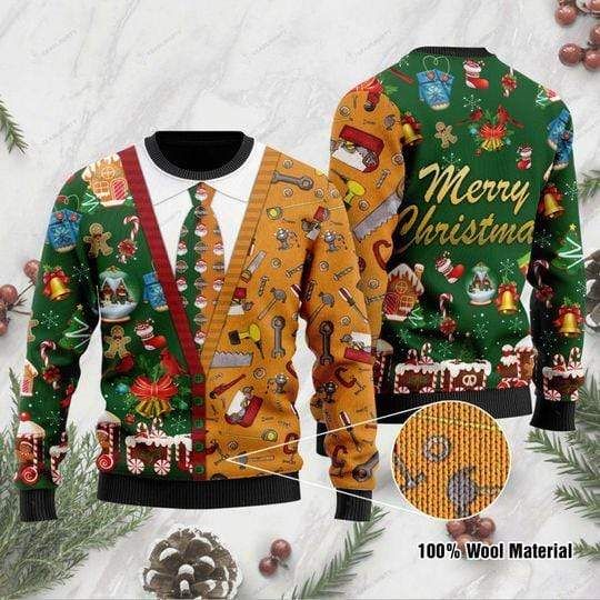 Carpenter Merry Christmas Ugly Sweater