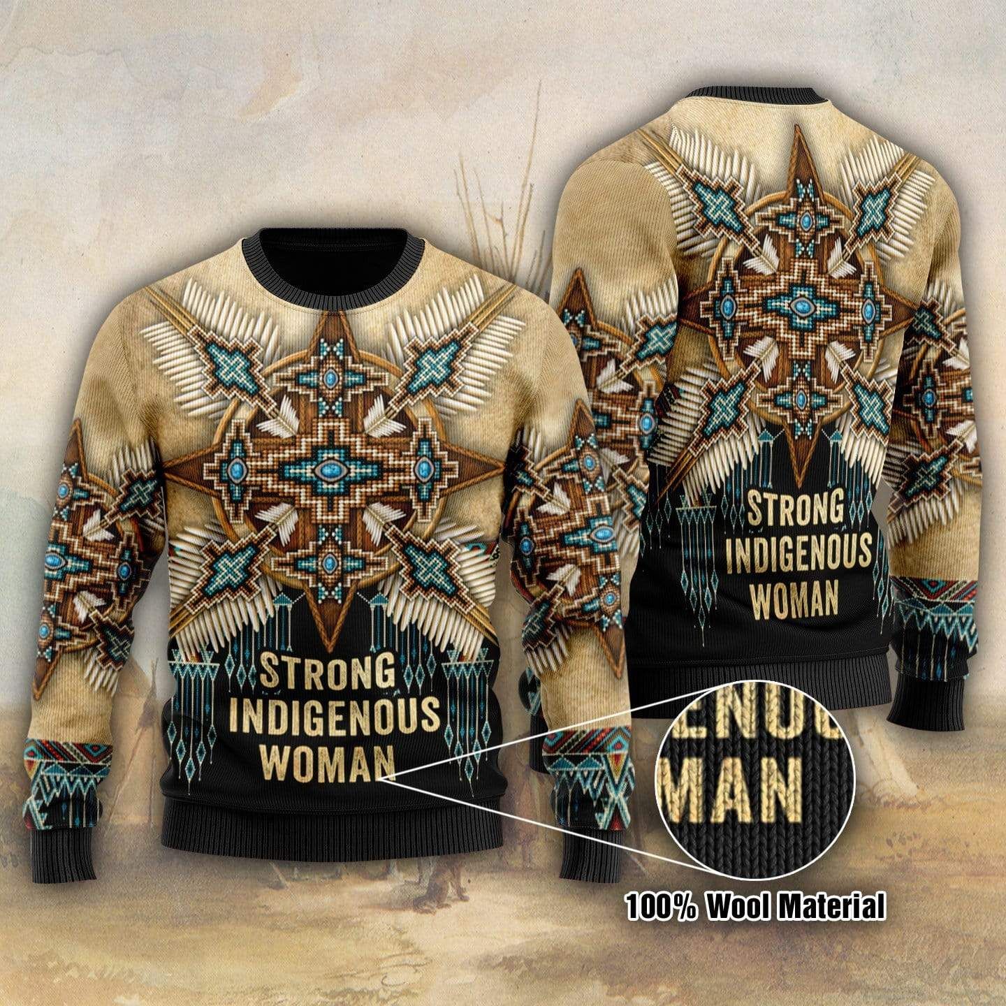 Native Indigenous Woman Sweater