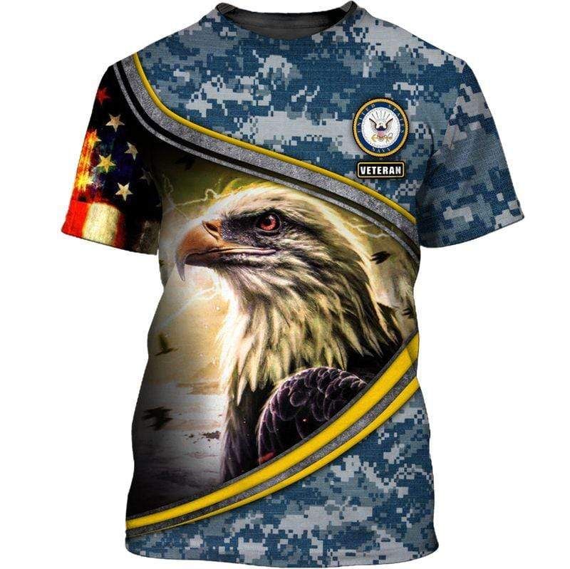 Soldier Eagle Us Army Navy American Flag Veteran Day Shirt
