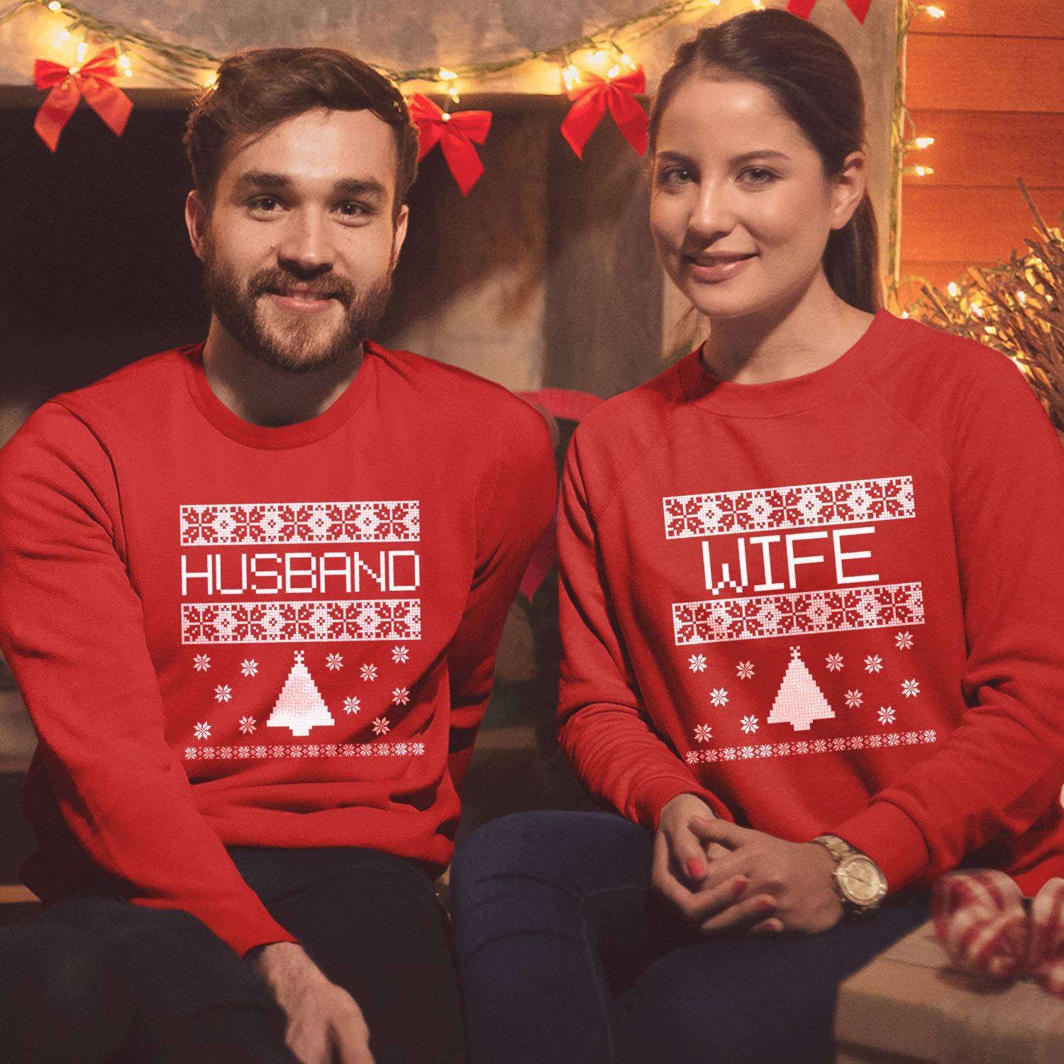 Christmas Husband And Wife Couple Sweater