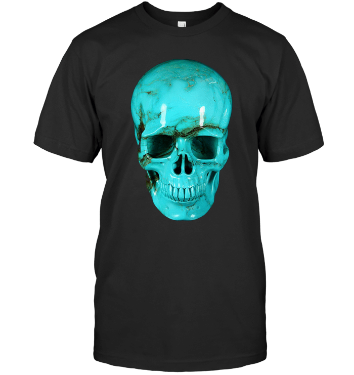 Cool Style Turquoise Skull Shirt