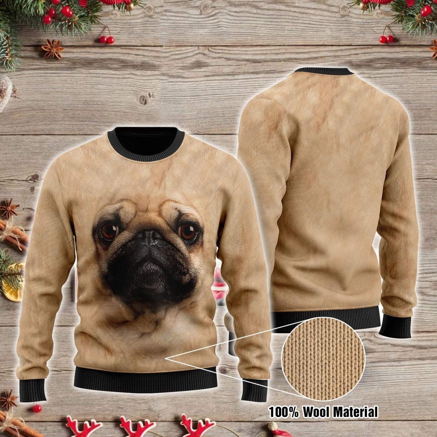 Pug Face Sweater