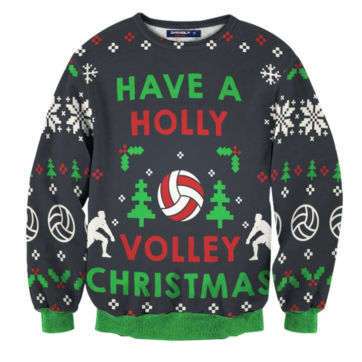 Have A Holly Volley Christmas Sweater