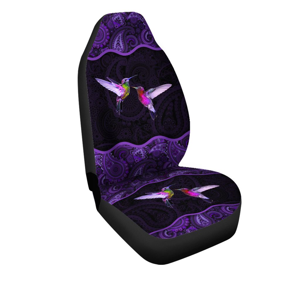 Hummingbird Mandala Purple Car Seat Cover PANCSC0038