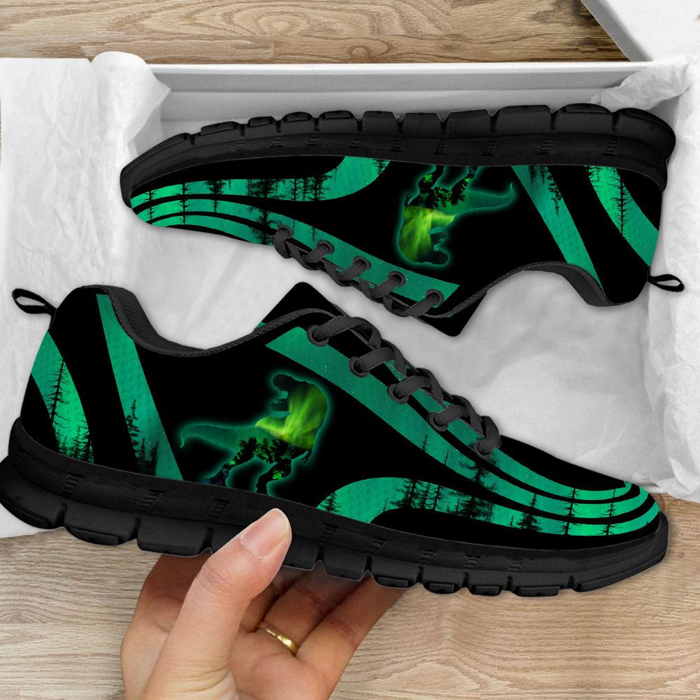 Dinosaur Forest Green Sneaker Shoes PANSNE0043