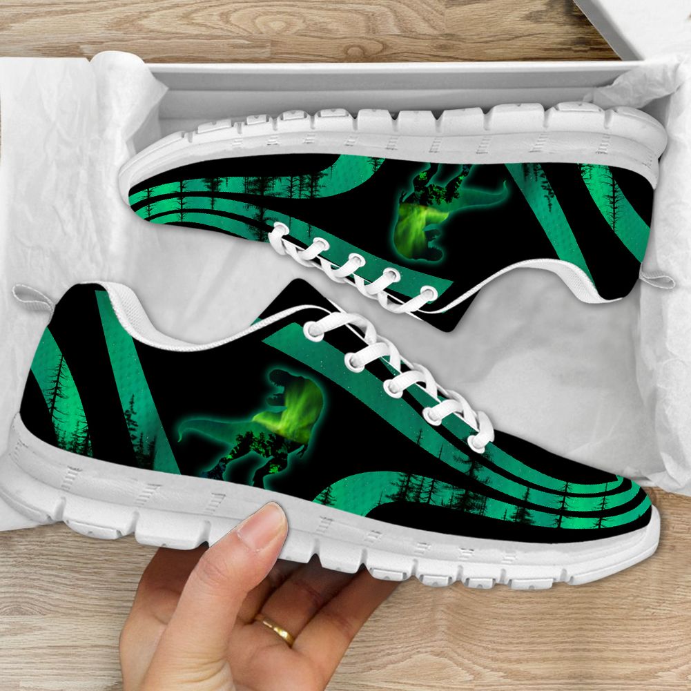 Dinosaur Forest Green Sneaker Shoes PANSNE0043