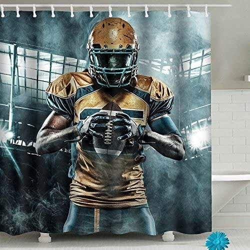 American Football Sportsman Players Shower Curtain Shower Curtain