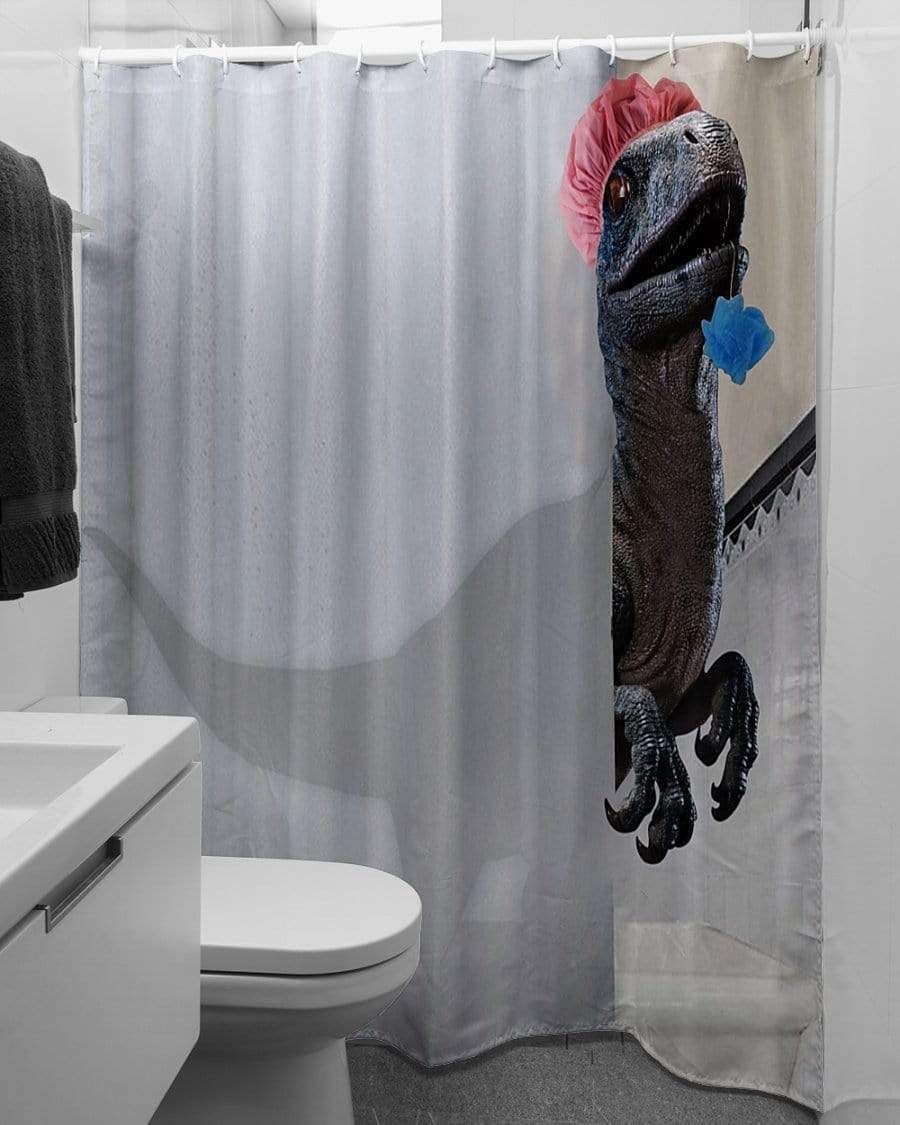 Funny Dinosaur Shower Curtain