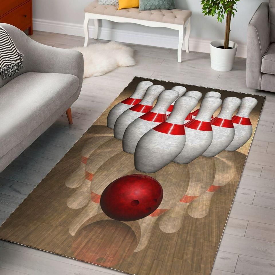 Amazing Bowling Rectangle Rug
