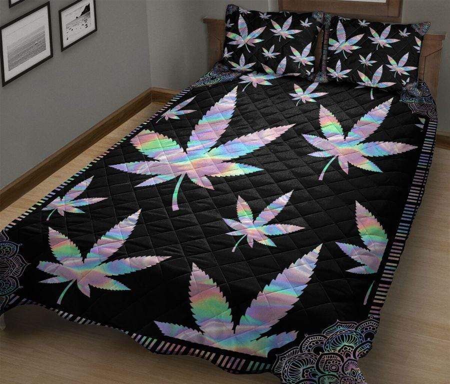 Colorful Weed Quilt Set