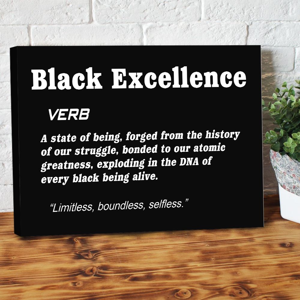Black Excellence Canvas Print PAN