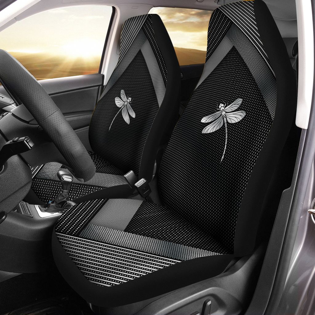 Dragonfly Black Car Seat Cover PANCSC0011
