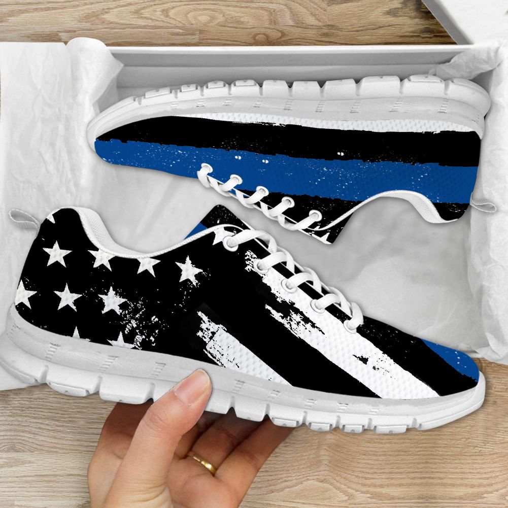 Thin Blue Line Police Sneaker Shoes PANSNE0031