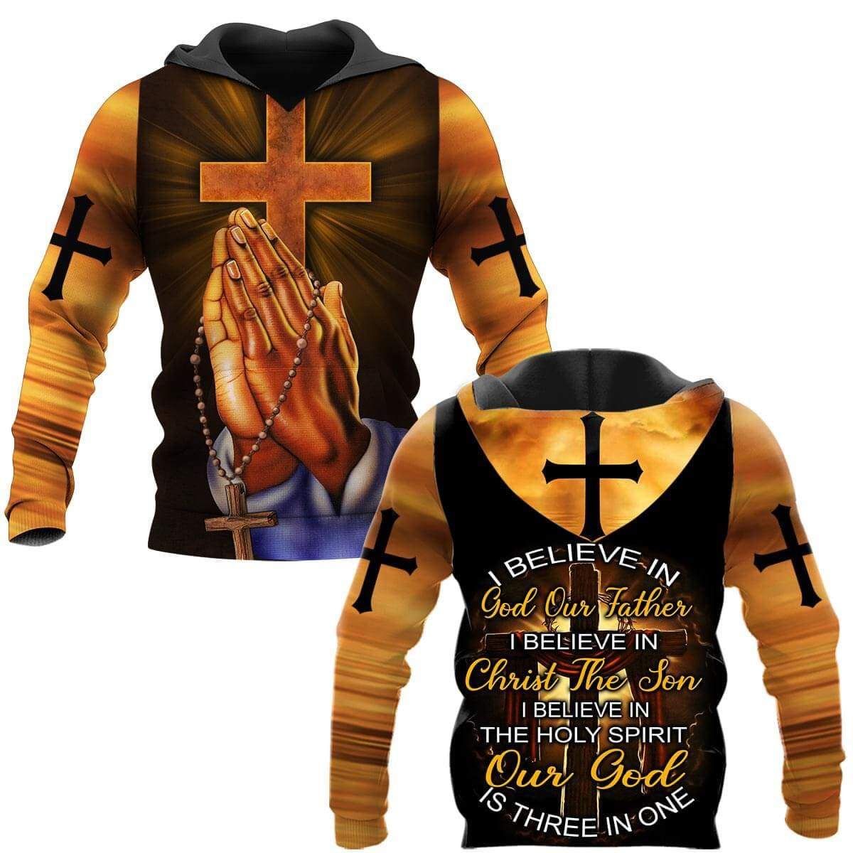 Christian Blessing I Believe In God Jesus Hoodie 3D All Over Print