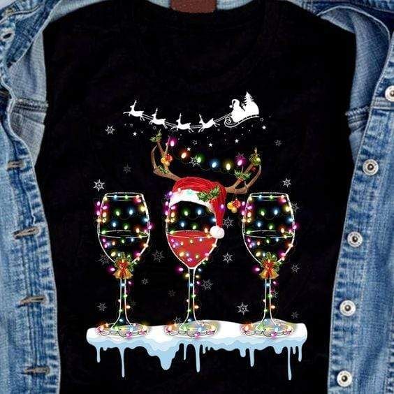 3 Wines Christmas T-Shirt