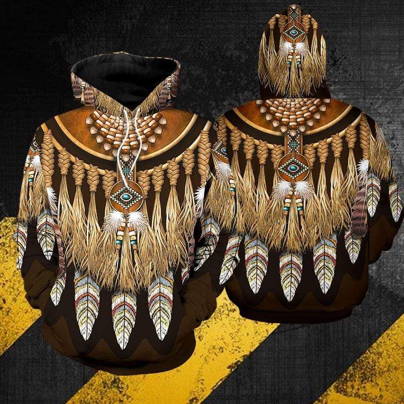 Native American Feather Dreamcatcher Hoodie 3D All Over Print