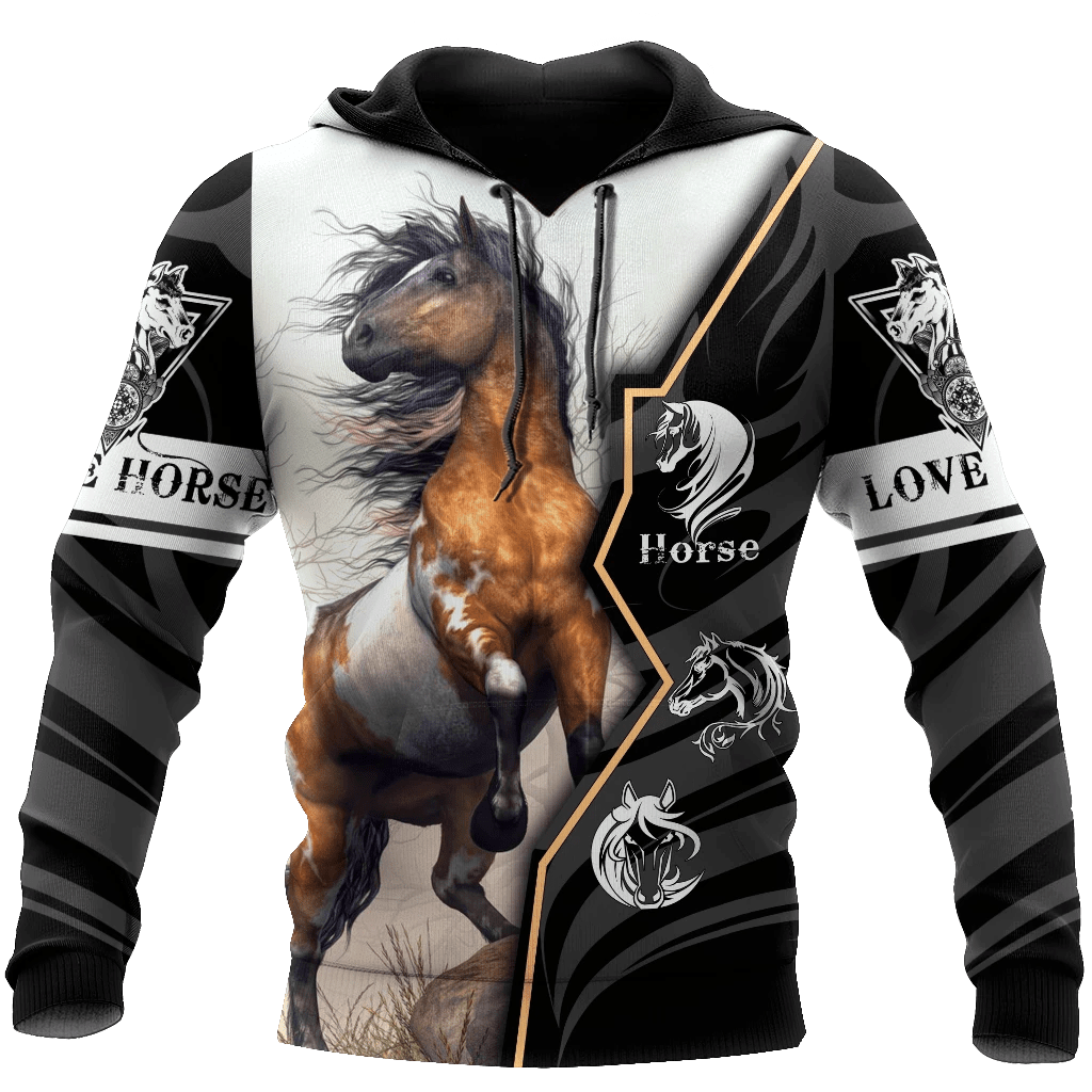 Horse Lover Wild Hoodie 3D All Over Print