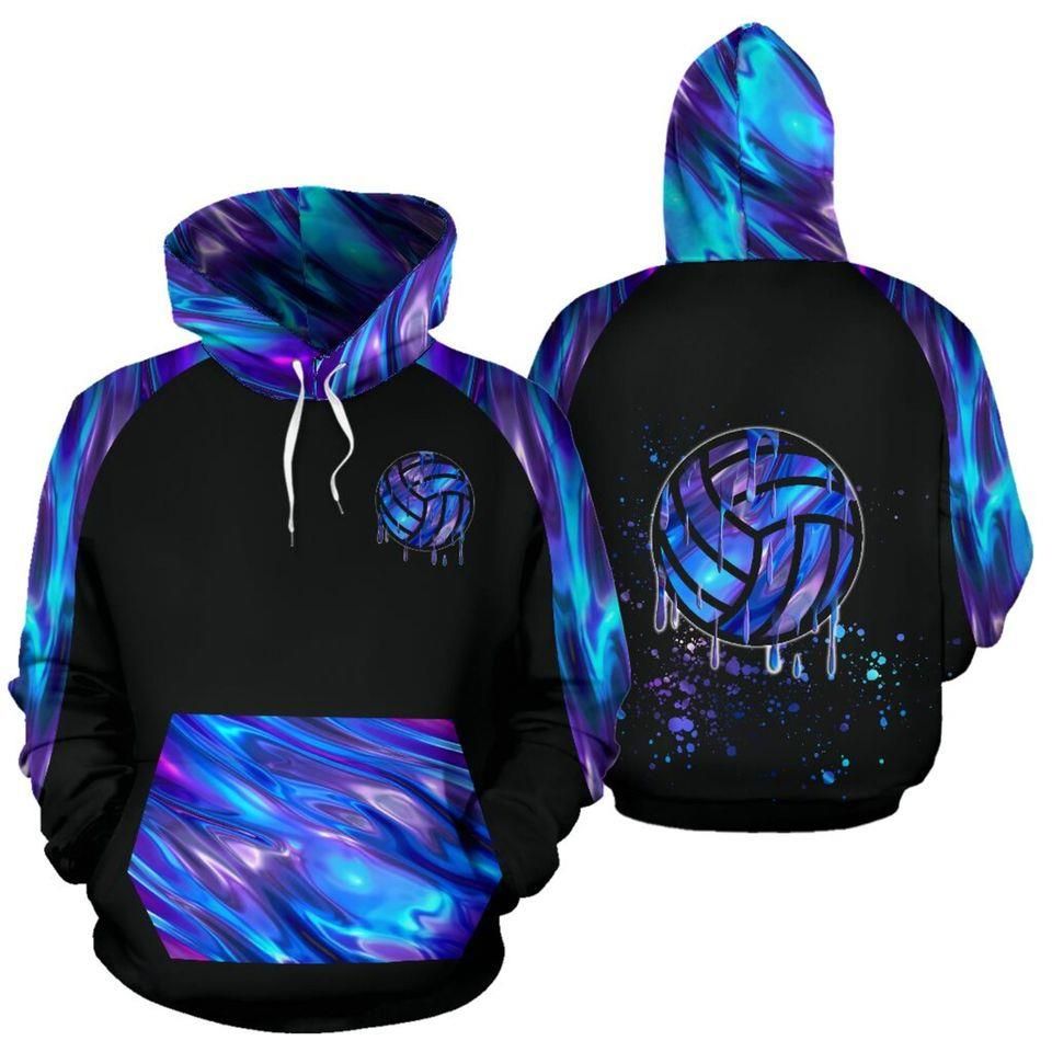 Amazing Volleyball Holographic Hoodie 3D All Over Print PAN3HD0020