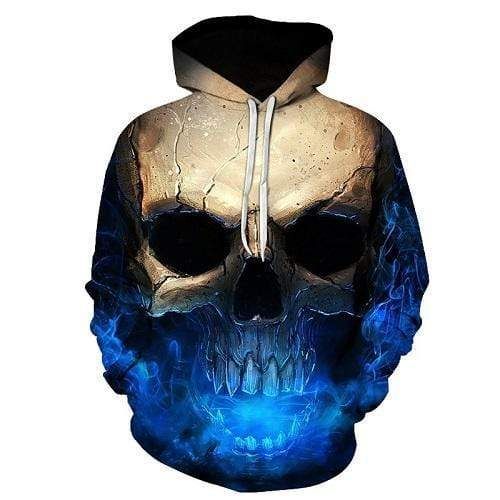 Honor Skull Face Hoodie For Couple 3D All Over Print
