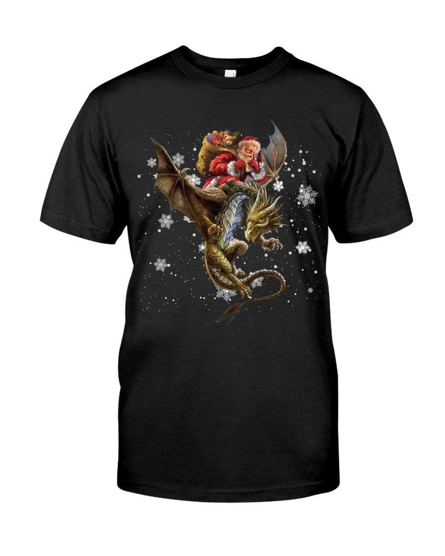 Santa Claws With Dragon Christmas T-Shirt