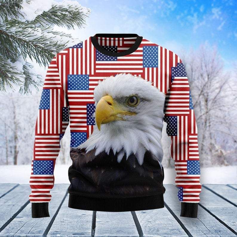 Eagle American Flag Sweatshirt 3D All Over Print