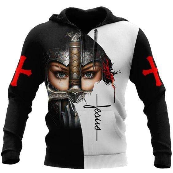 A Child Of God A Man/ Woman Of Faith A Warrior Of Christ Hoodie 3D All Over Print