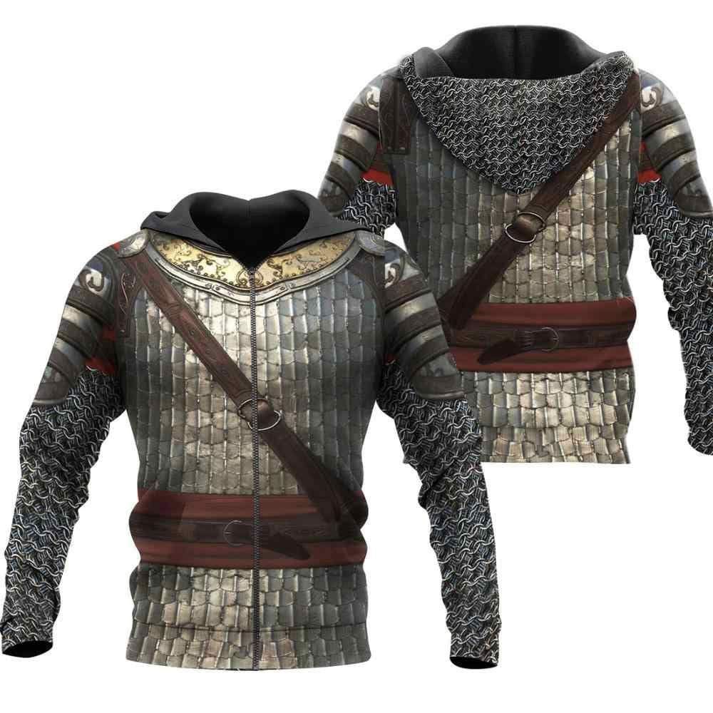 Chainmail Knight Medieval Armor Hoodie 3D All Over Print
