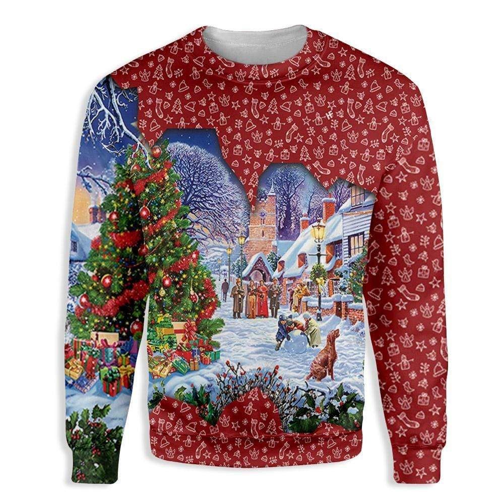 Christmas Village Sweatshirt All Over Print