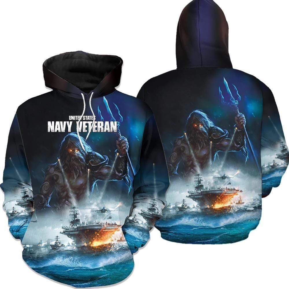 Soldier United States Navy Veteran Hoodie 3D All Over Print
