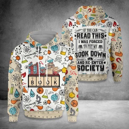 If You Can Read This Book Hoodie 3D All Over Print