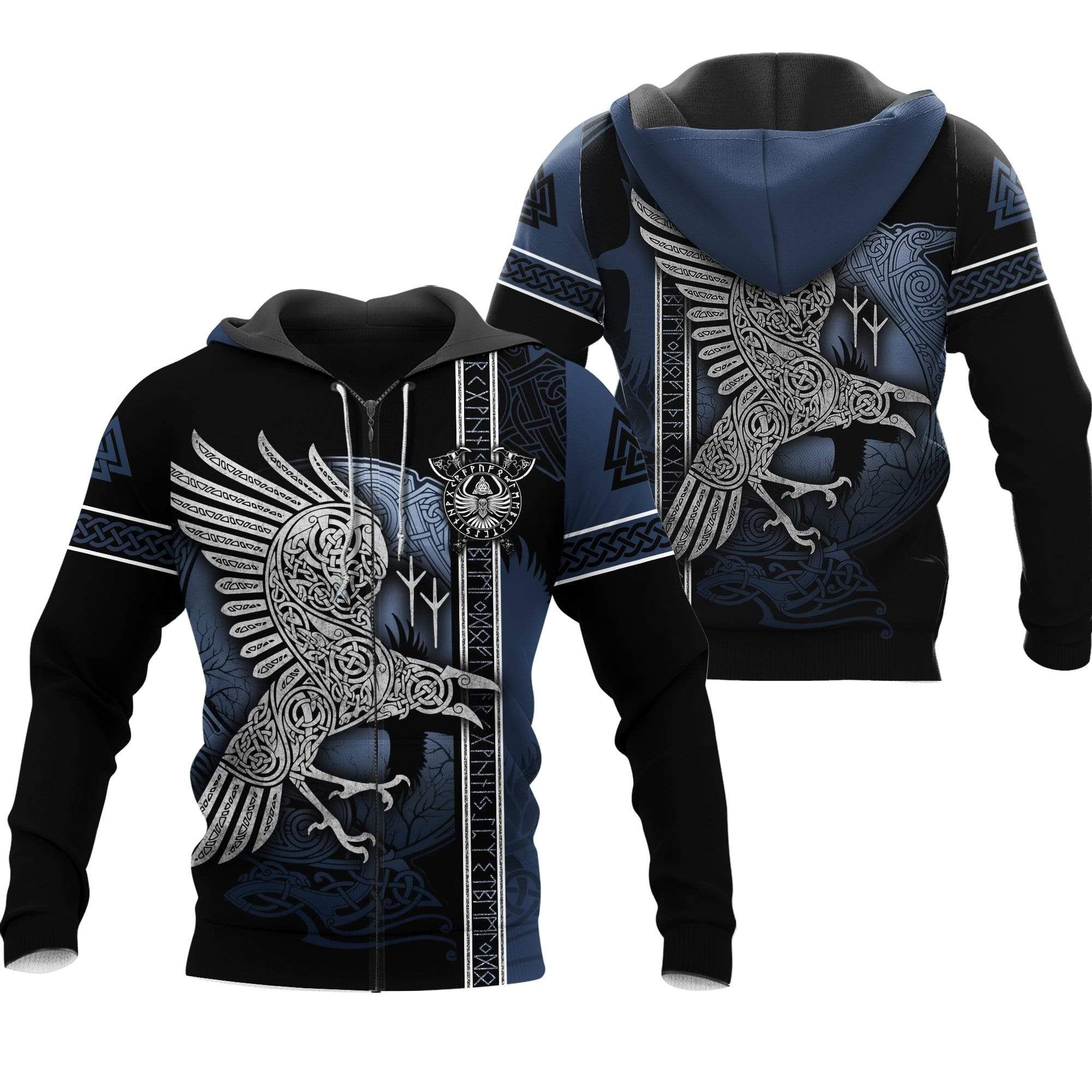 Beautiful The Raven Of Viking Hoodie 3D All Over Print