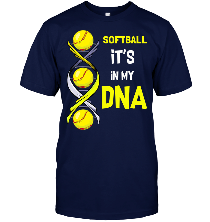 Softball It'S In My DNA T-Shirt