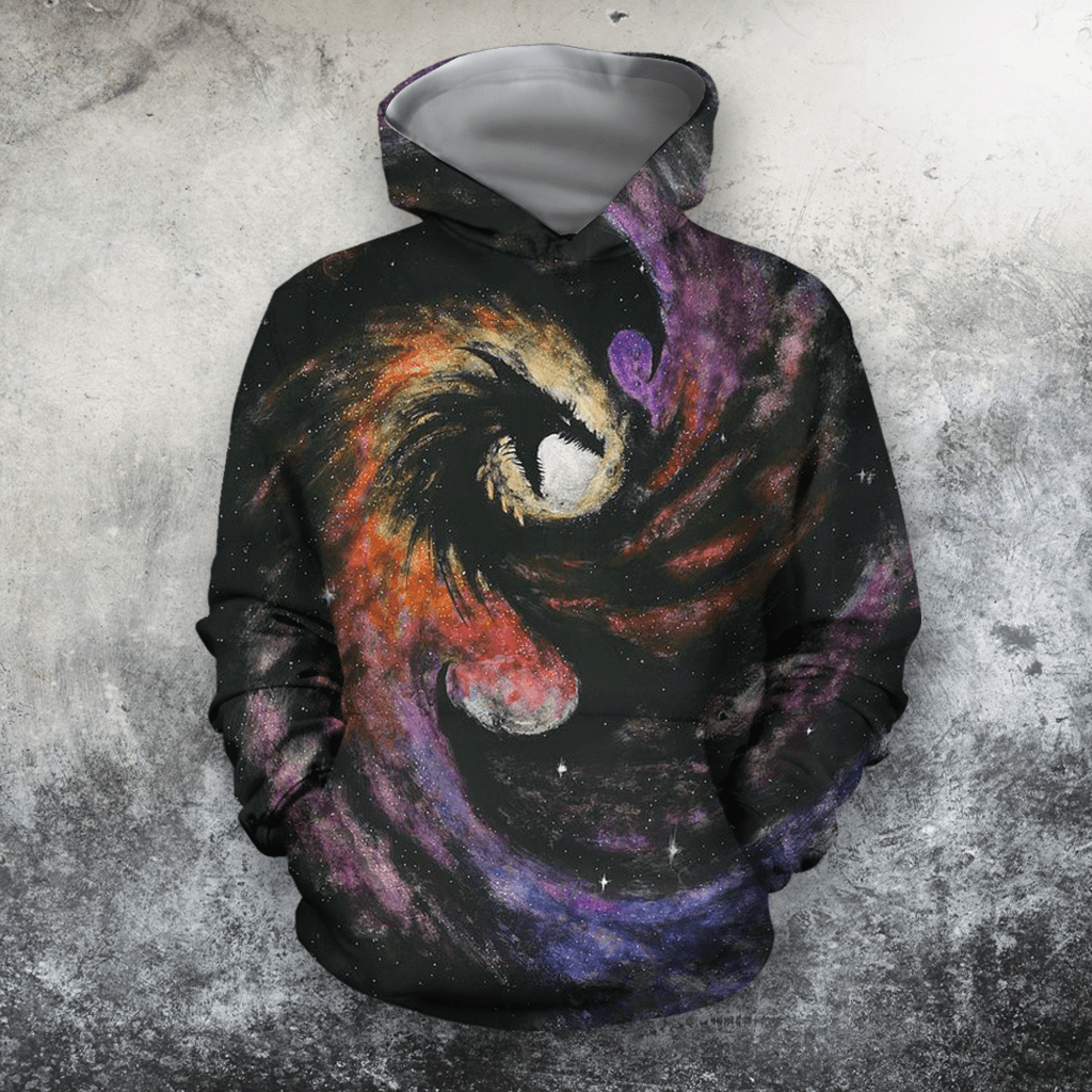 Cylinders Dragon Hoodie 3D All Over Print