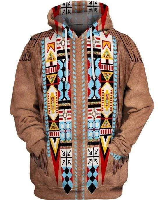 Native Indian Hoodie 3D All Over Print