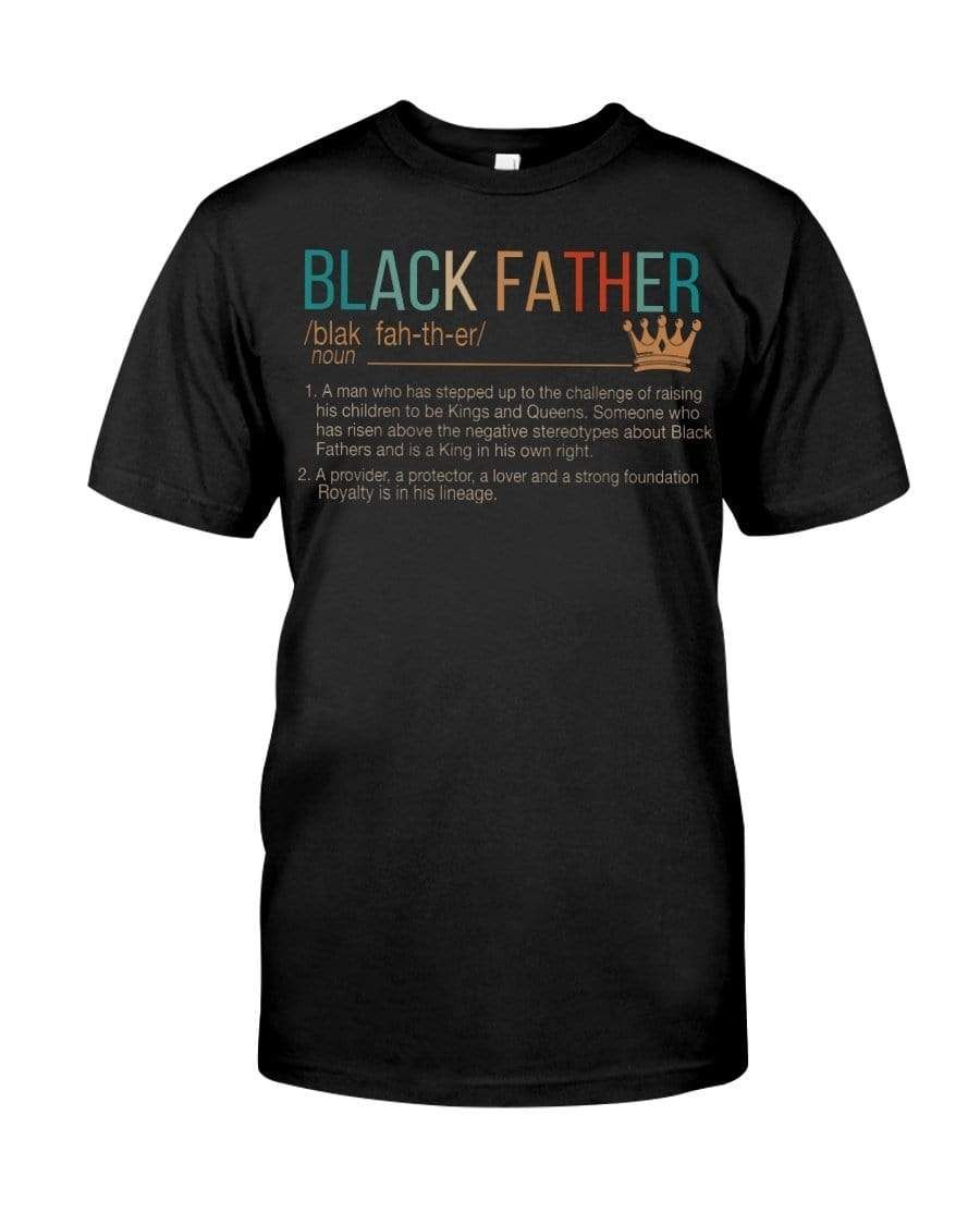 Gifts For Dad  Black Father Definition Vintage T-Shirt