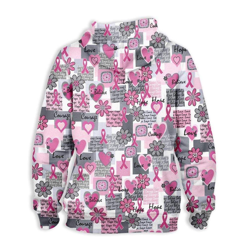 Hope Breast Cancer Awareness Hoodie 3D All Over Print