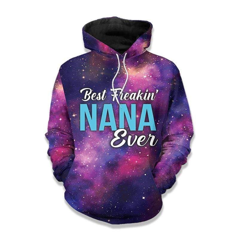 Personalized Best Freakin Nana Ever Hoodie 3D All Over Print Customized Nickname Family