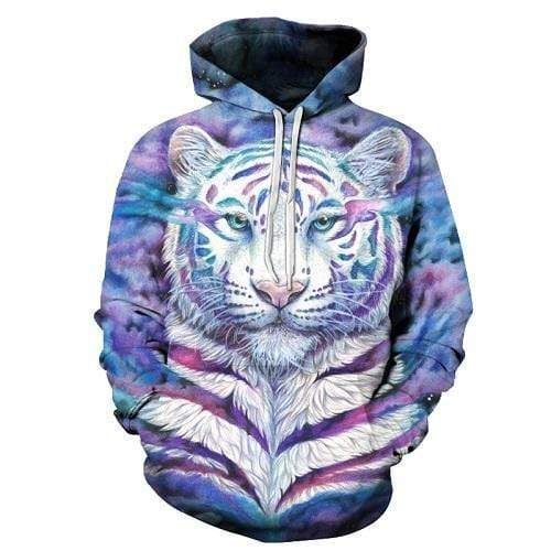Amazing Tiger Pink Purple Hoodie 3D All Over Print