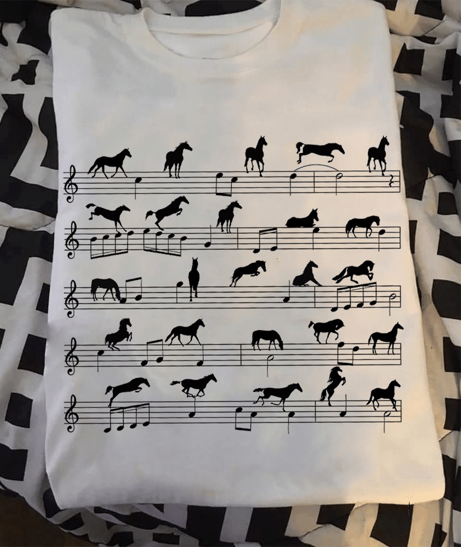 Horse Music Note T-Shirt