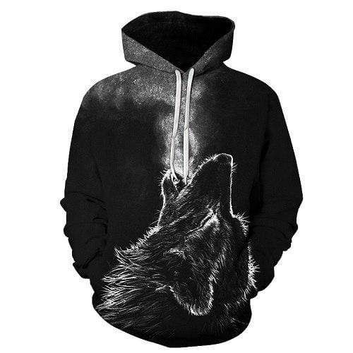 Wolf Howling Hoodie 3D All Over Print