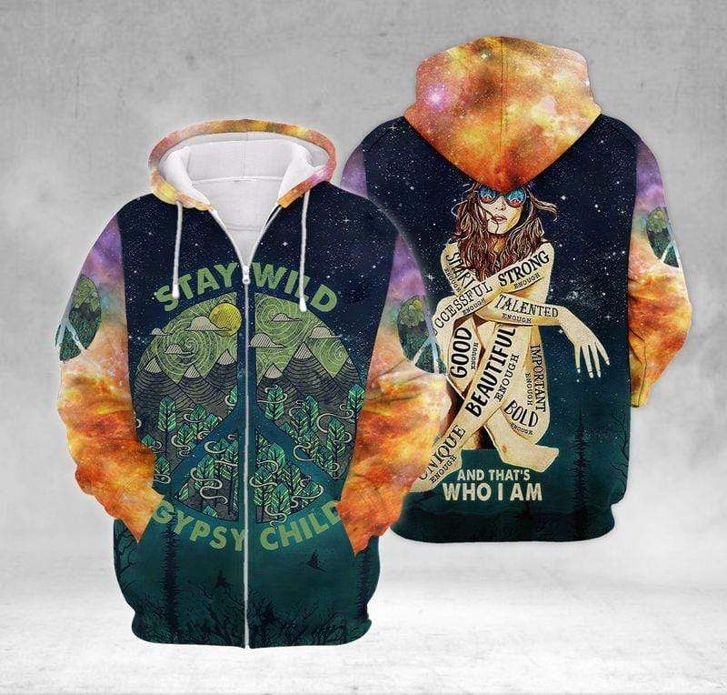 Hippie Stay Wild Hoodie 3D All Over Print