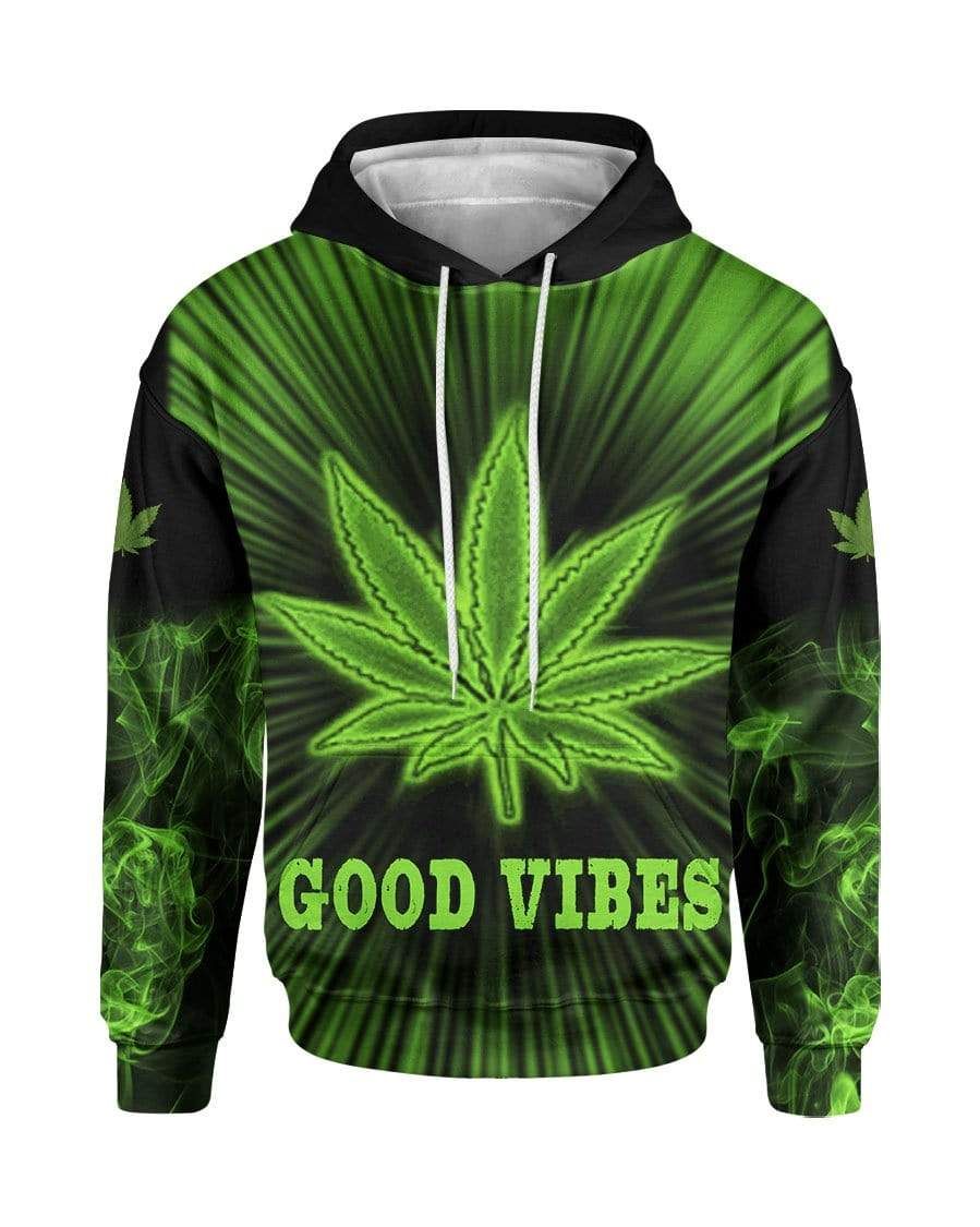 Good Vibes King Weedy Hoodie 3D All Over Print