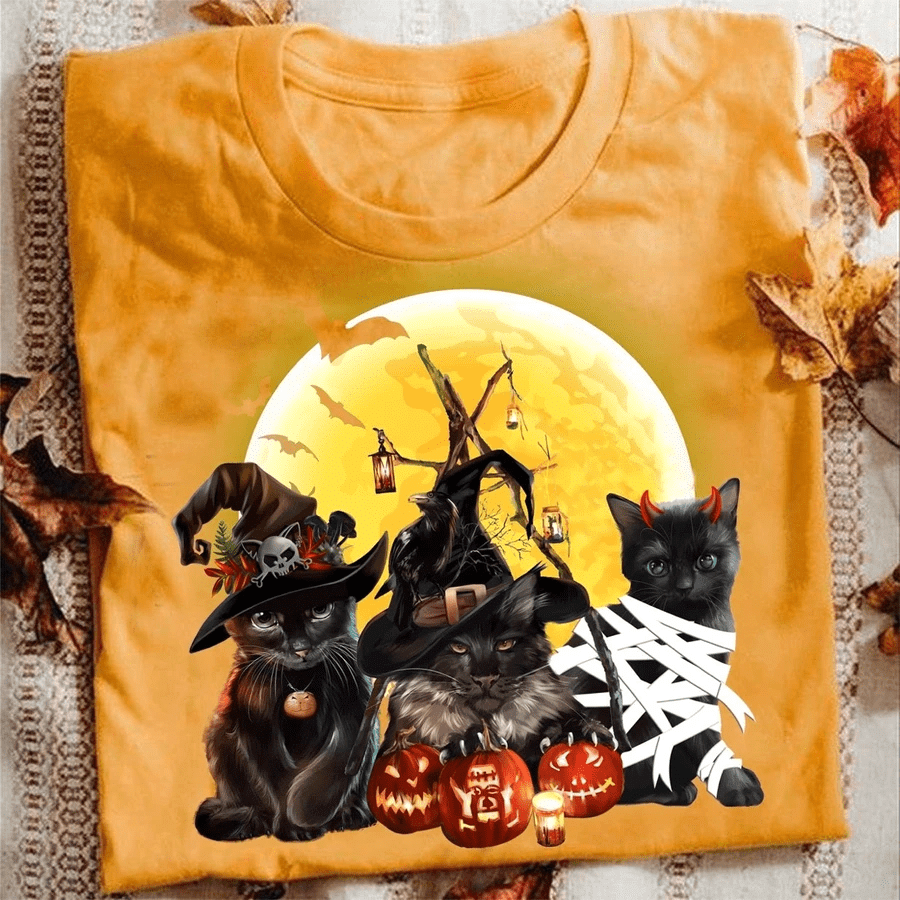 Cat Halloween Charming T-Shirt PAN2TS0174