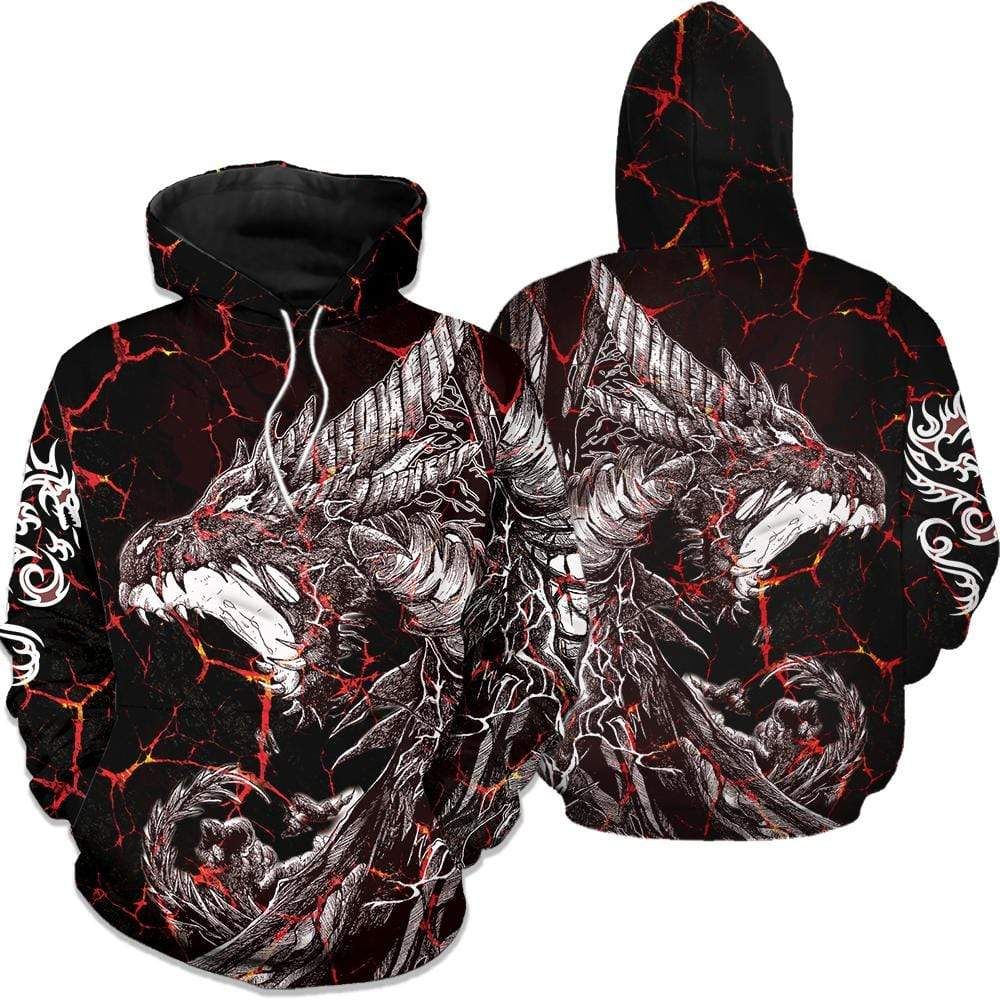 Dragon Red Hoodie 3D All Over Print
