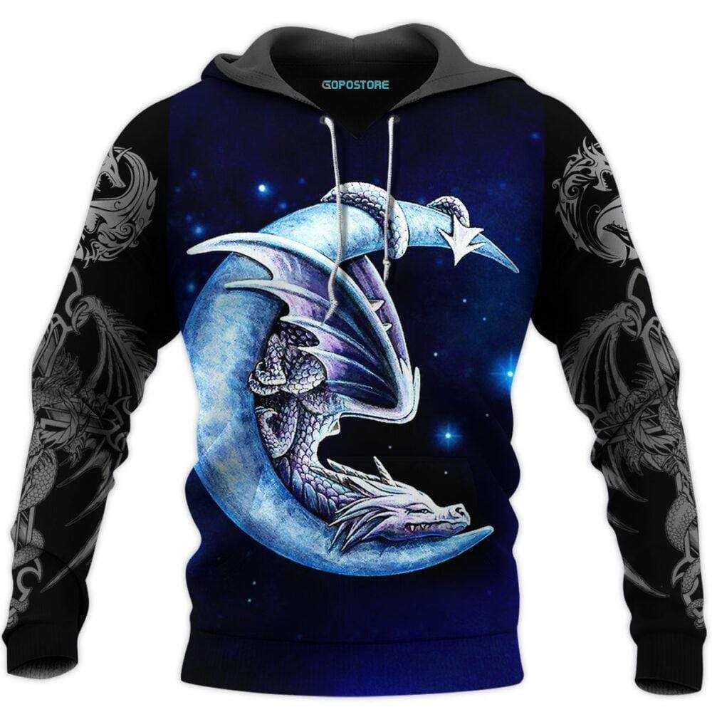 Dragon Moon Hoodie 3D All Over Print