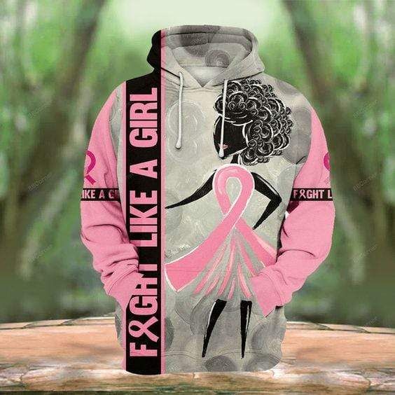 Strong Pink Warrior Bc Awareness Hoodie 3D All Over Print
