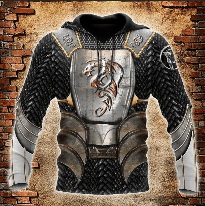 Dragon Silver Armors Hoodie 3D All Over Print